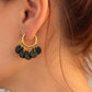 Ceramic Drop Hoop Earrings