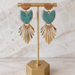 Ceramic Heart Earrings