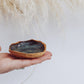 Blue Ring dish / tiny bowl made by crisp ceramic pottery.