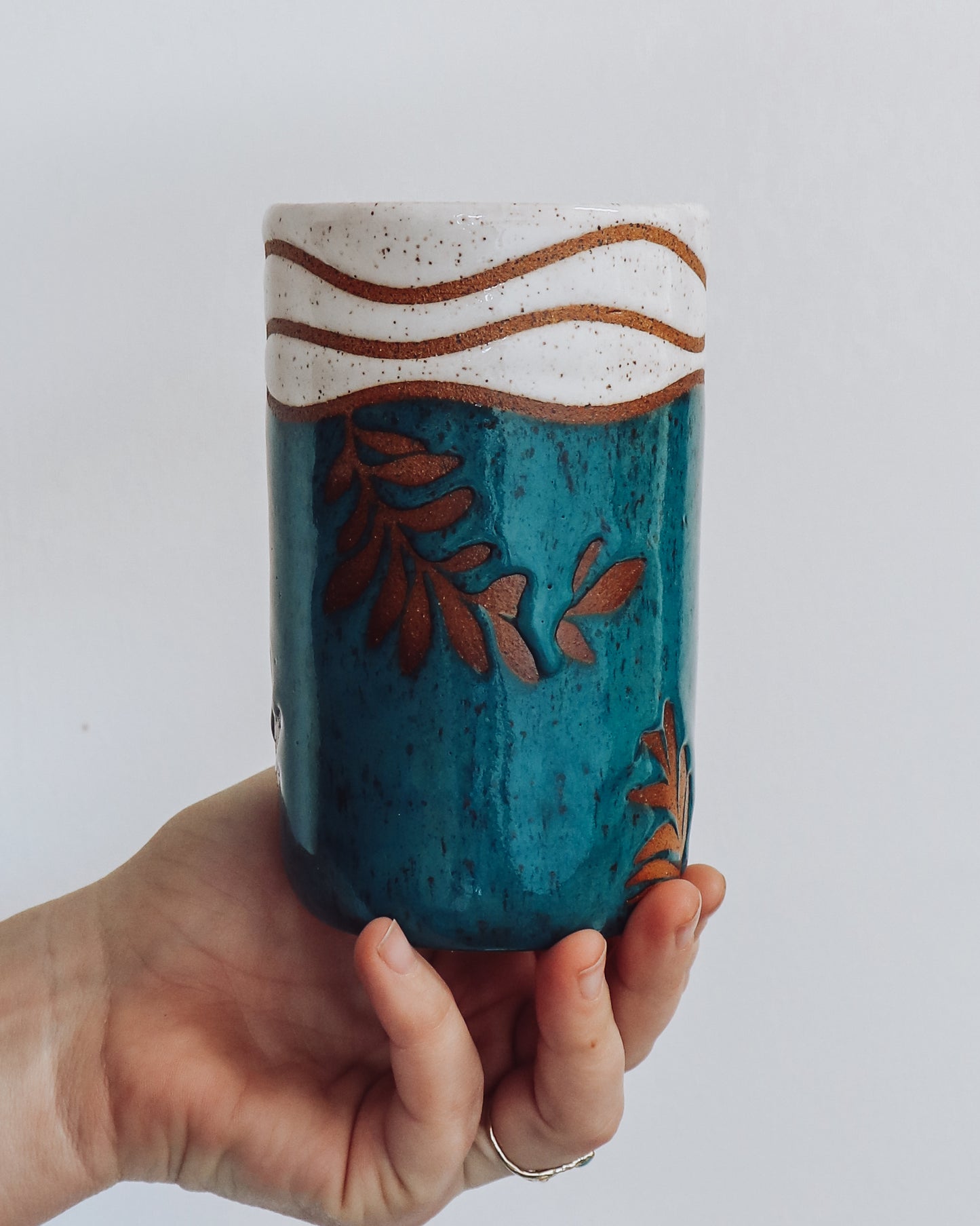 Seconds of Leaf Tumbler Approx 19-20 oz